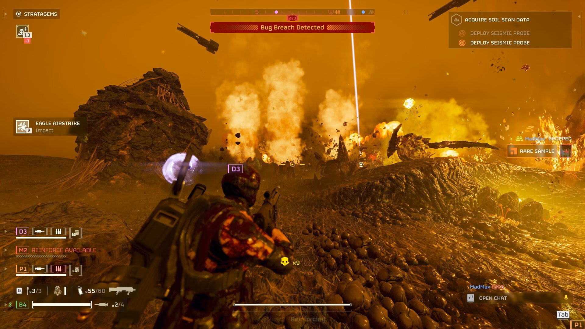 Helldivers2 running on a HardPass VM